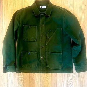 Coverall canvas green jacket